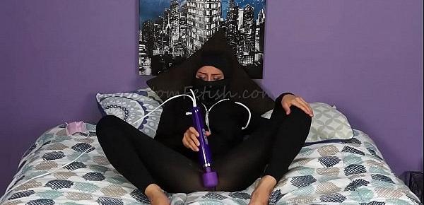  Masked Intruder Uses Vibrator to Get Herself Off. Short Version